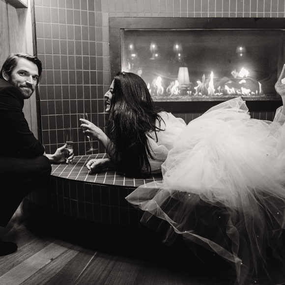 Untamed Petals High/low Pearl Embellished gown - Picture 5 of 8